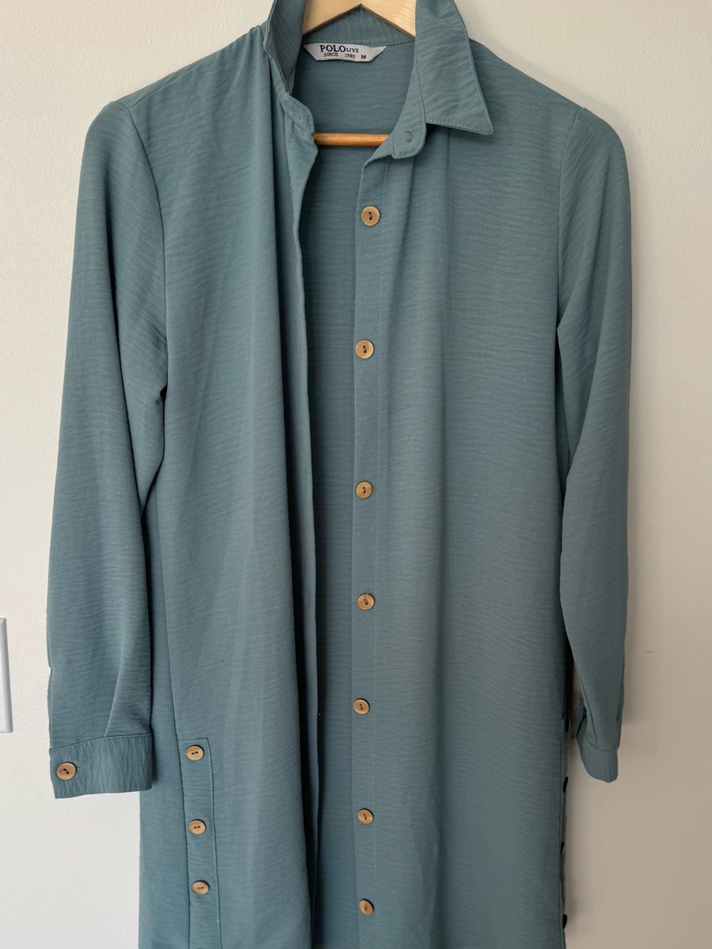 Polo by Ralph Lauren Lightweight Shirt Jacket in Dusty Teal